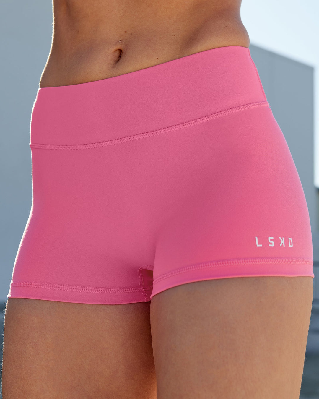 Woman wearing RXD Low-Rise 2" Short - Carmine Rose