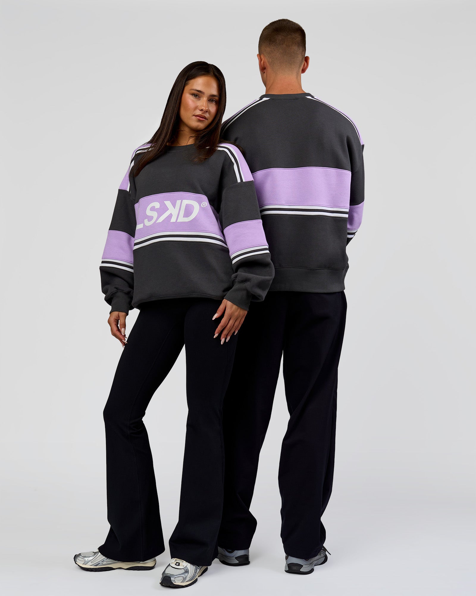 LSKD do the best sweatshirts ever!! | A-Team Sweater Oversize - Dark Storm-Pale Lilac | LSKD