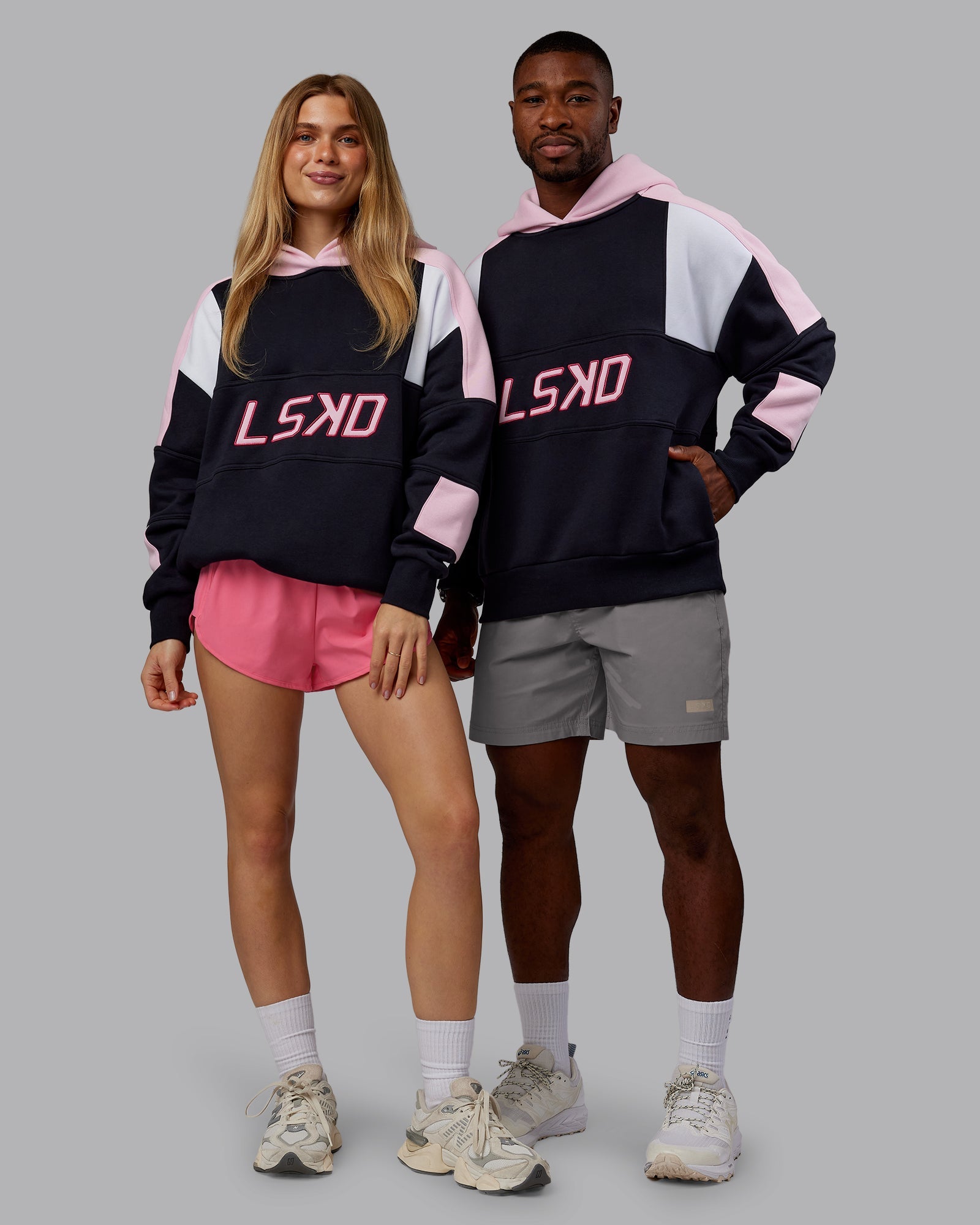 Slam Oversized Hoodie - Caviar-Light Bubblegum | LSKD – LSKD US