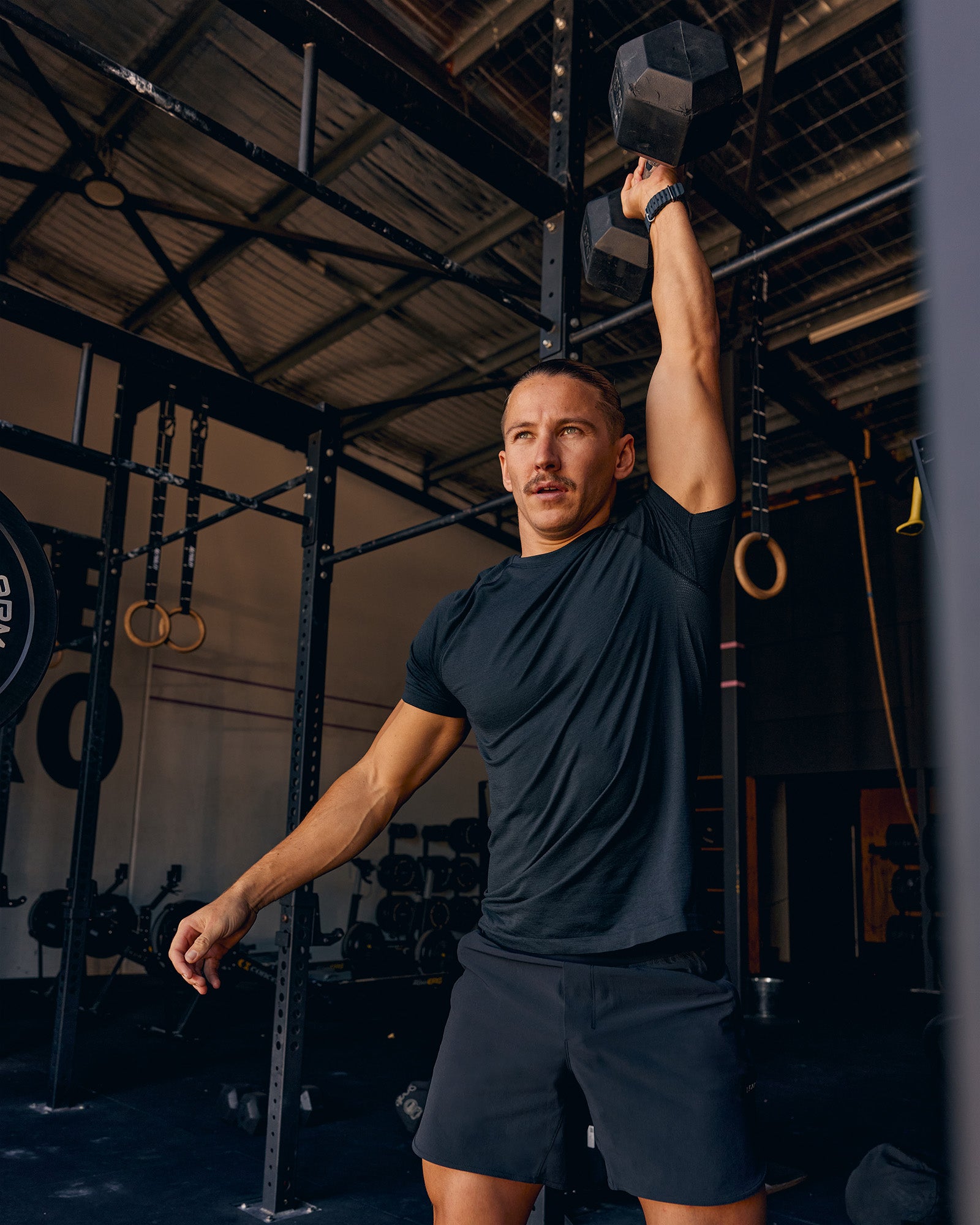 Mens AeroFLX+ Seamless Tee - Black Marl | LSKD – LSKD US