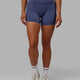Woman wearing Fusion X-Length Shorts - Future Dusk