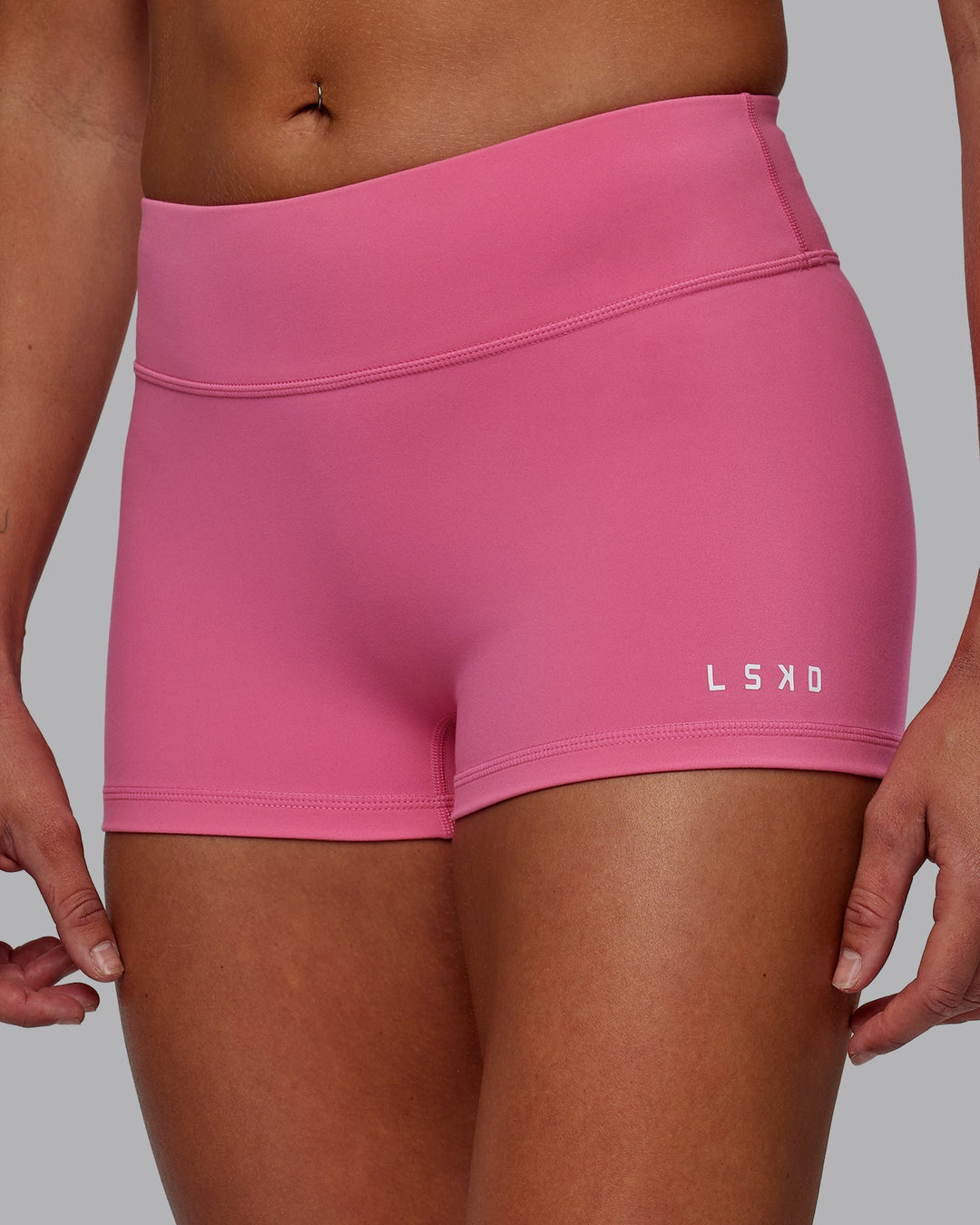 Woman wearing RXD Low-Rise 2" Short - Carmine Rose