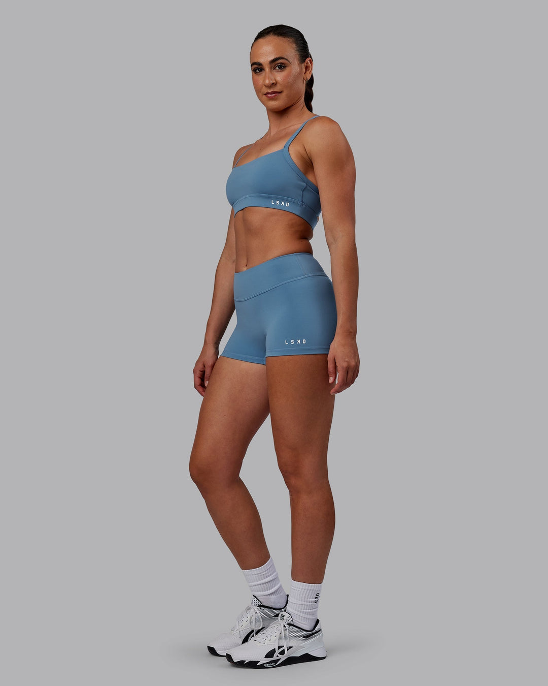 Woman wearing RXD Low-Rise 2" Short - Elemental Blue