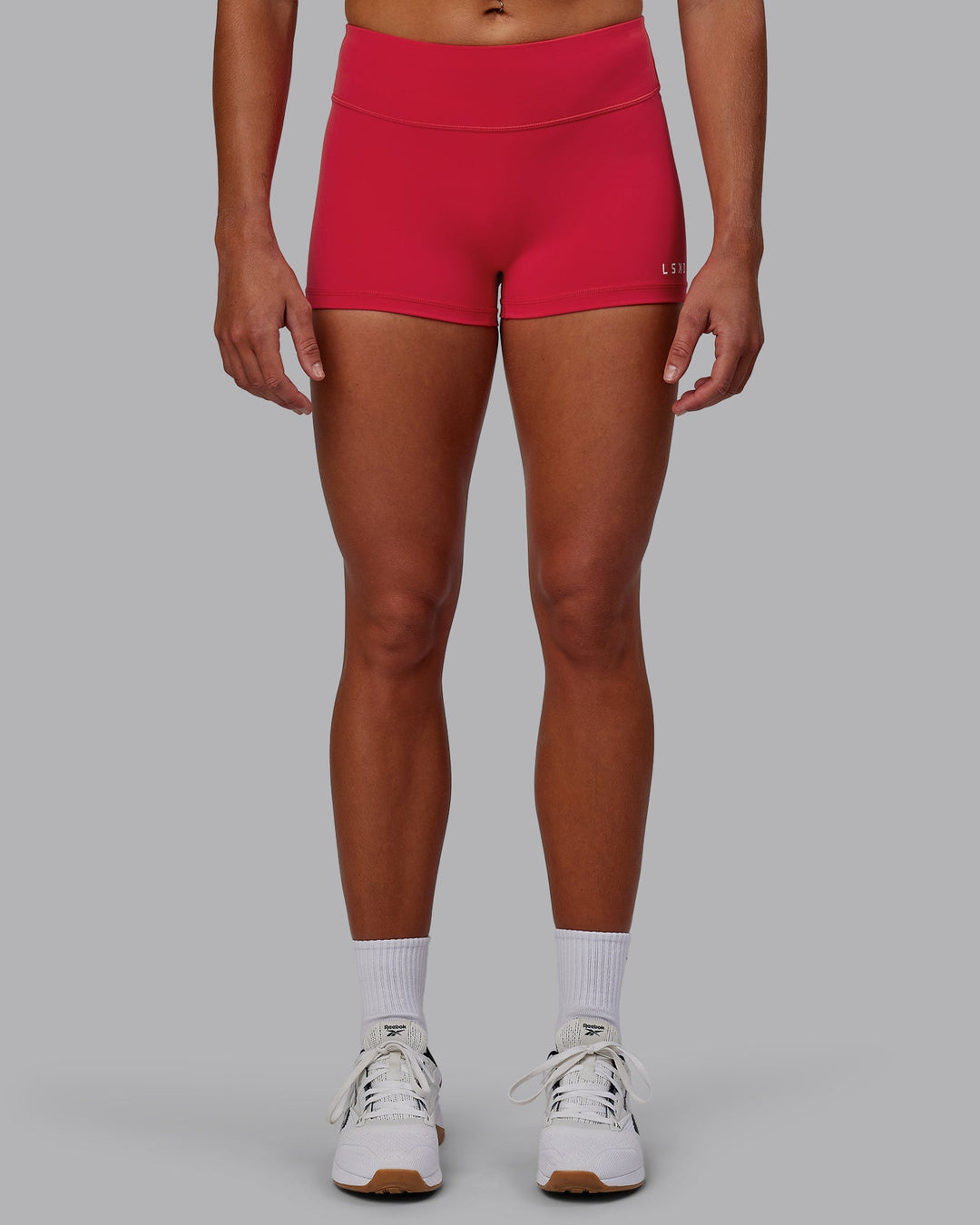 Woman wearing RXD Low-Rise 2" Short - Scarlet