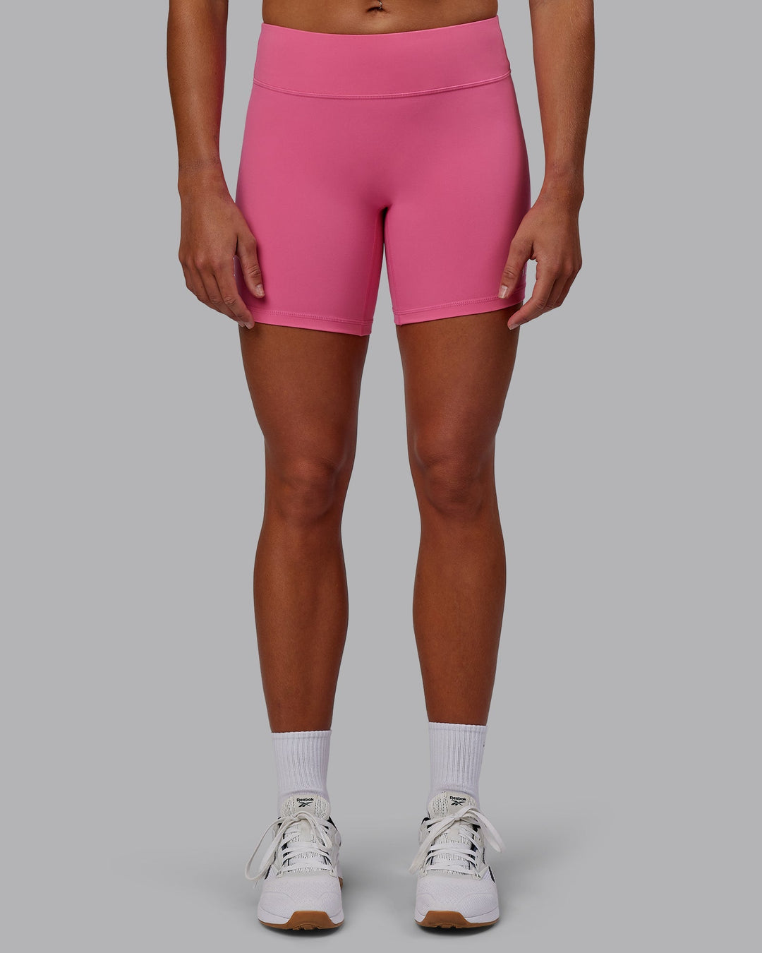 Woman wearing RXD Low-Rise 6" Short - Carmine Rose