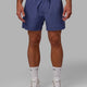 Man wearing Rep 5" Lined Performance Short - Future Dusk