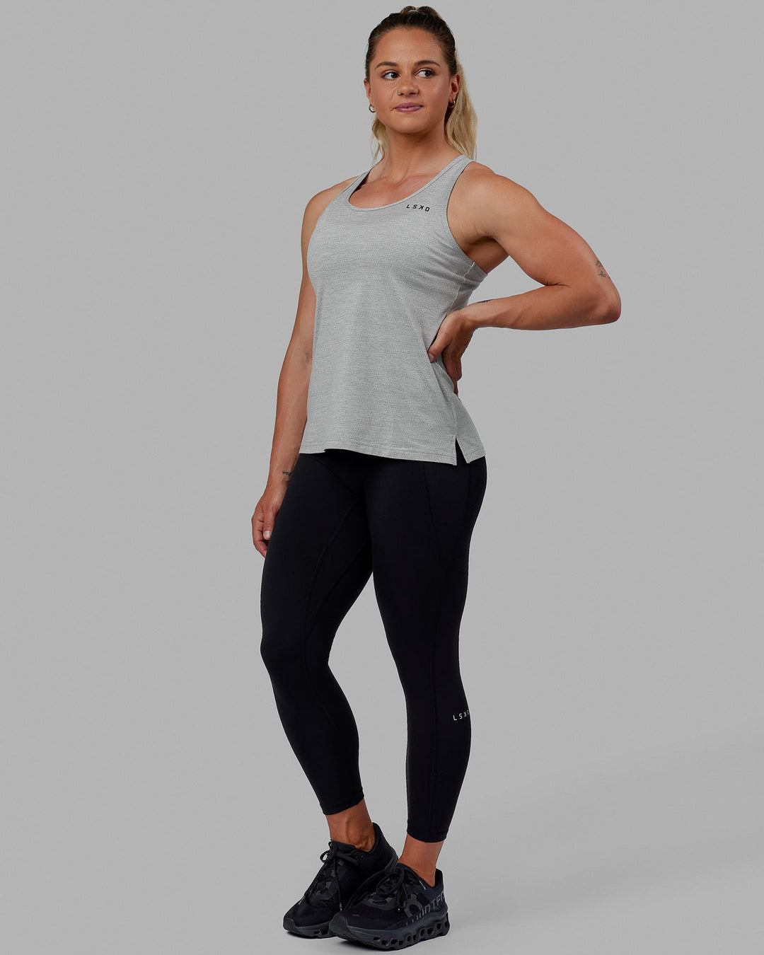 Perform VapourFLX Tank - Lt Grey Marl