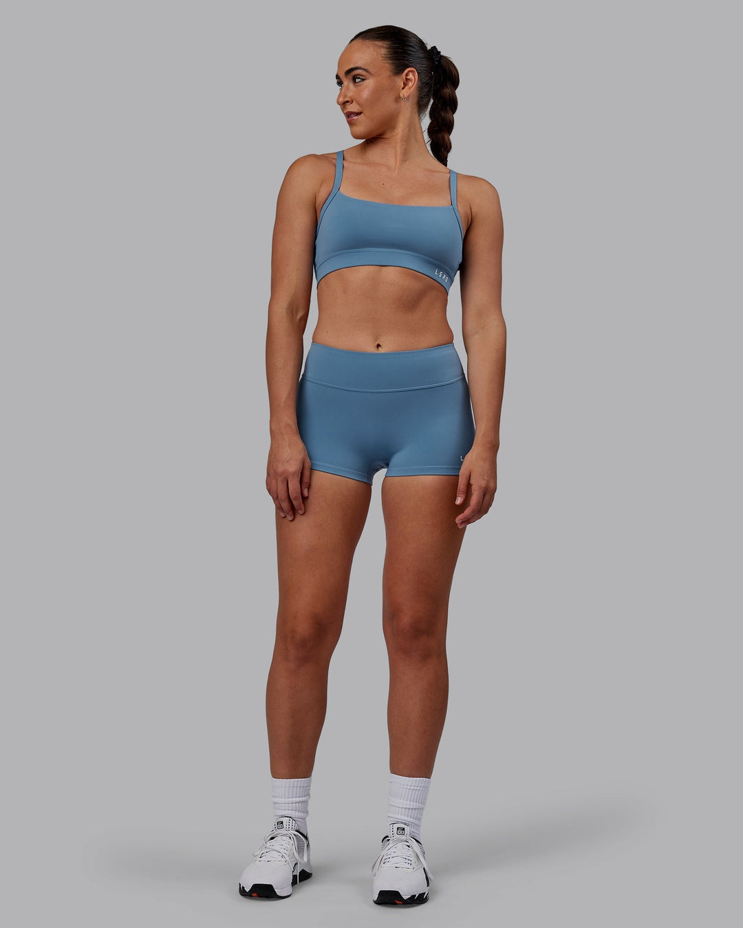 Woman wearing RXD Low-Rise 2" Short - Elemental Blue
