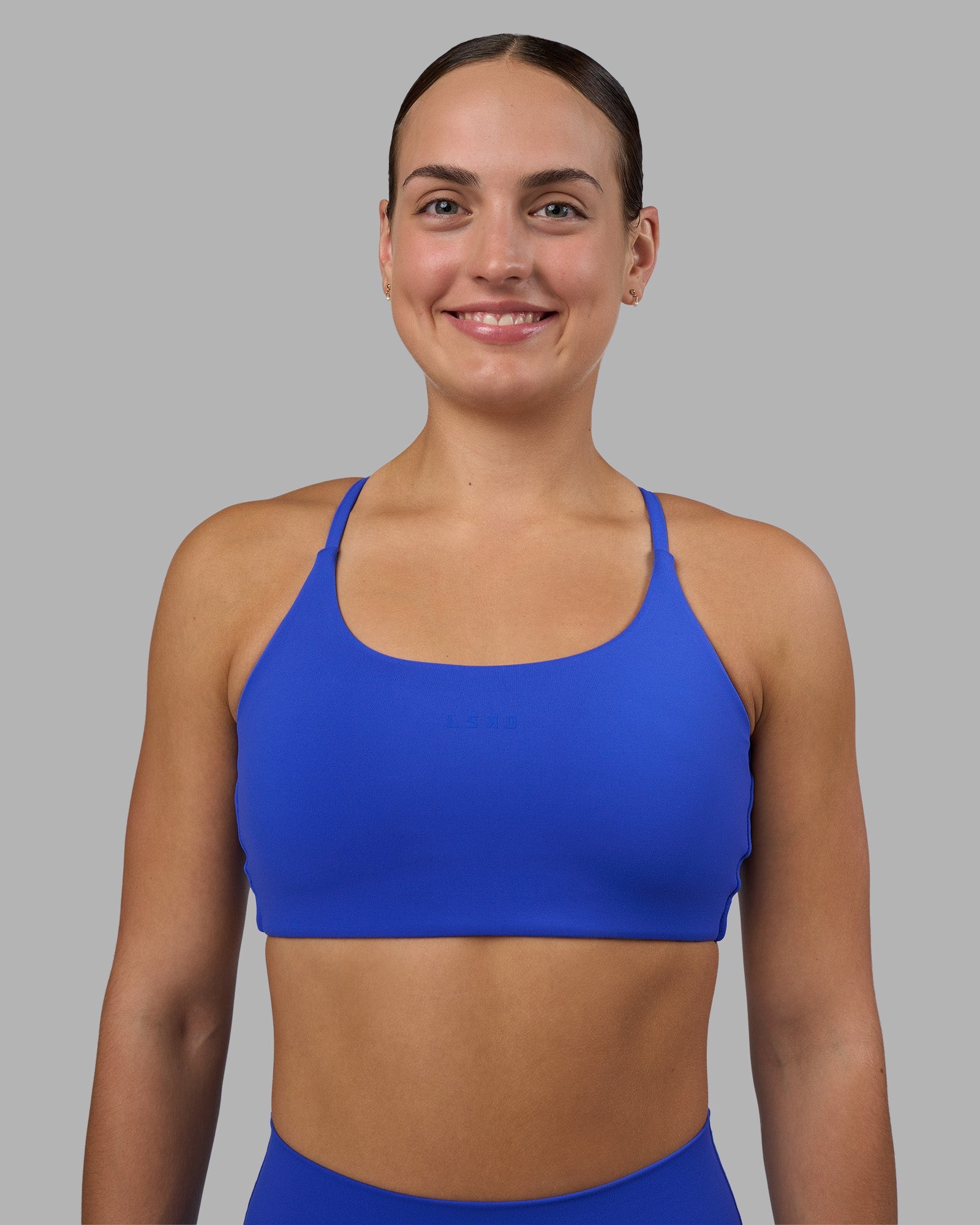 Twist Sports Bra - Power Cobalt | LSKD – LSKD US