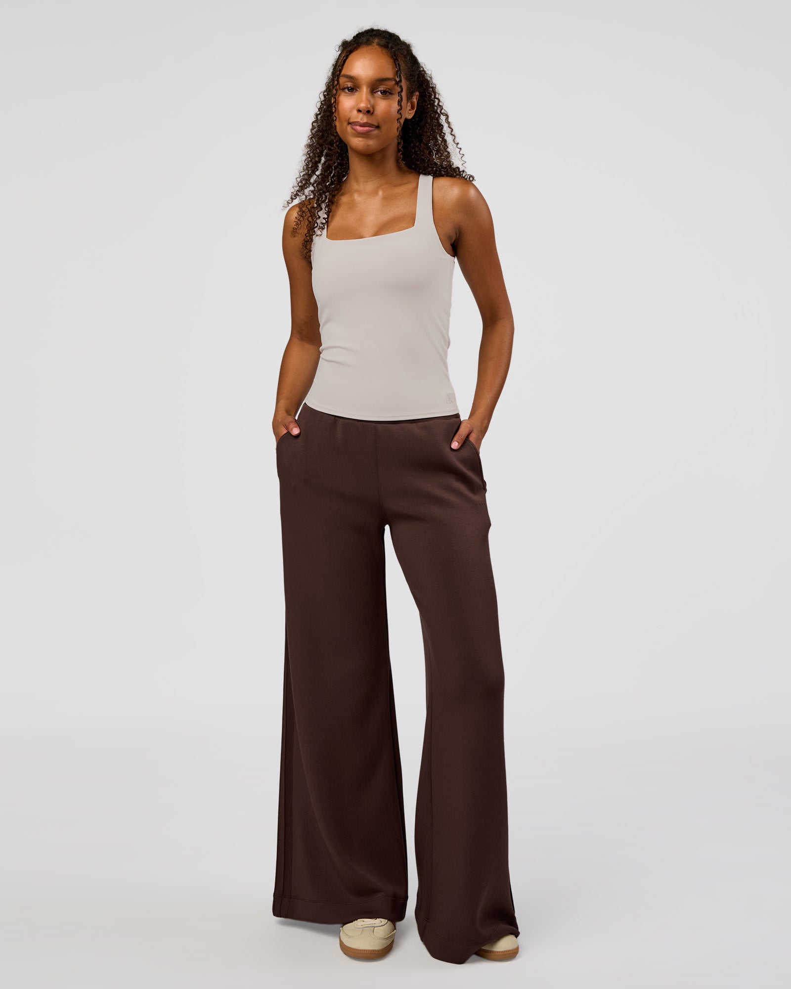 CF Train Hard Shelf Bra Tank - Clay | LSKD – LSKD US