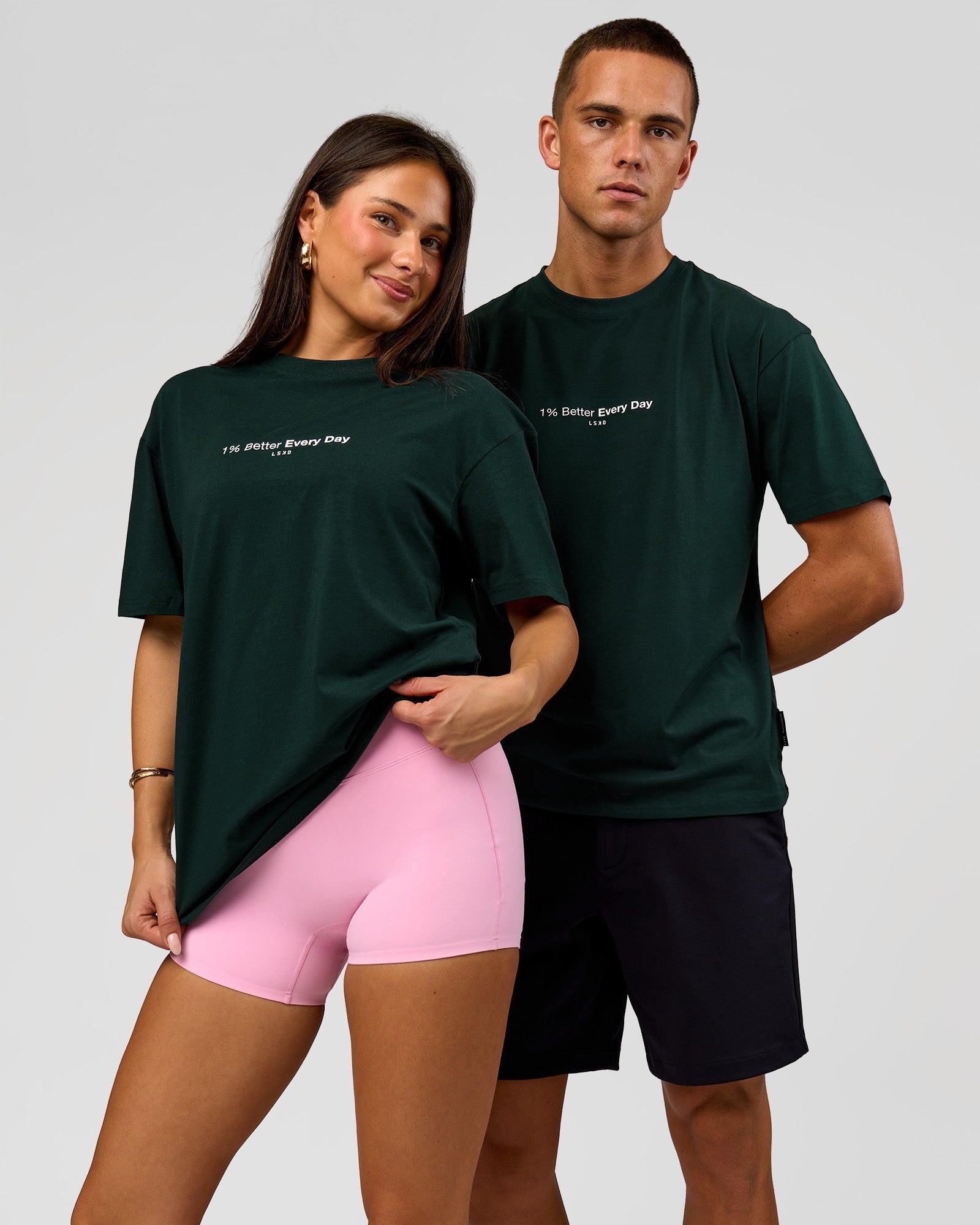 VS6 1% Better FLXCotton Oversize Tee - Midnight Green | LSKD – LSKD US