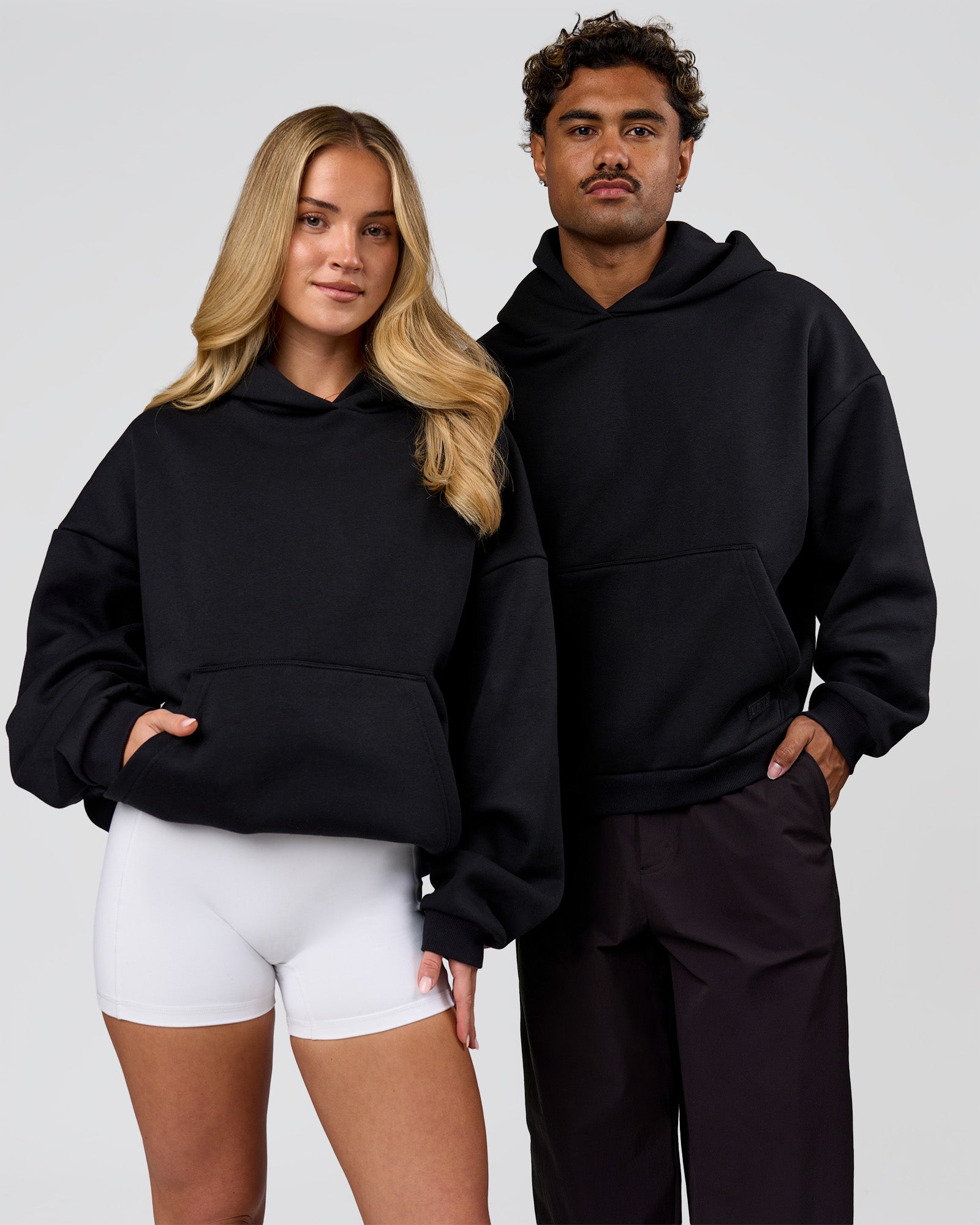 Tonal Legacy Boxy Hoodie - Black-Black | LSKD – LSKD US