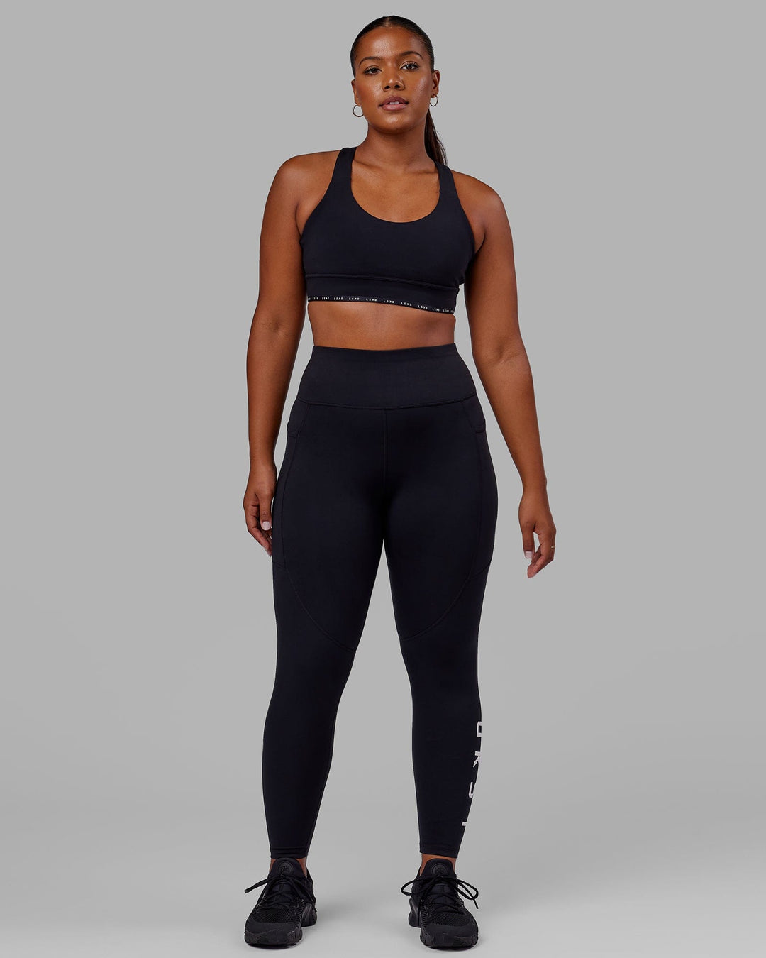 Rep Ultra High-Rise Full Length Legging Pockets - Black-White