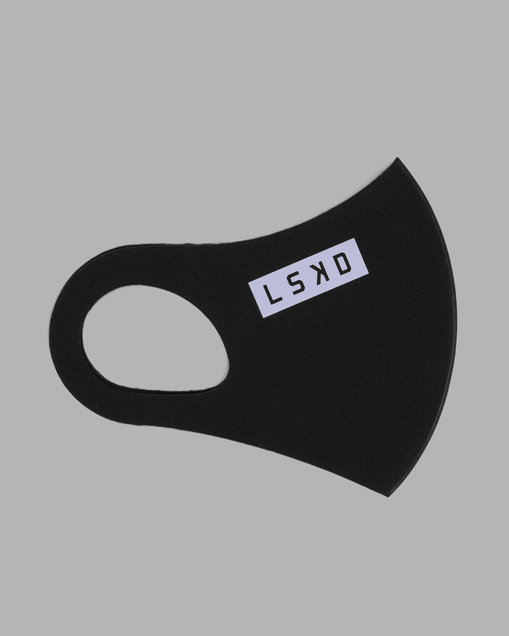 Rep Face Mask - Black-Pastel Lilac