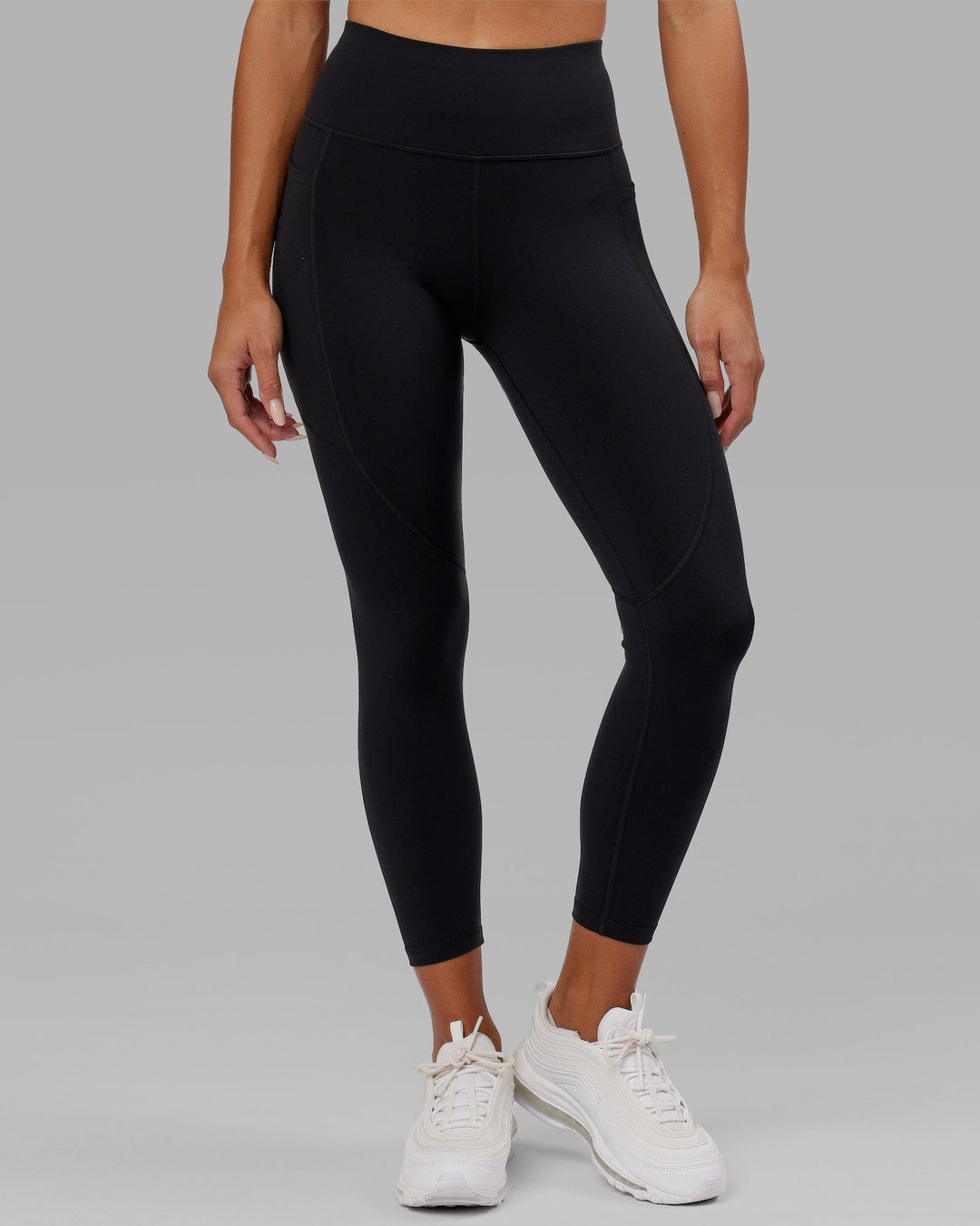 Rep Ultra High-Rise 7/8 Legging Pockets - Black-Hyper Teal