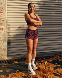 Accelerate 3" Mid-Rise Running Short - Cherry Lacquer