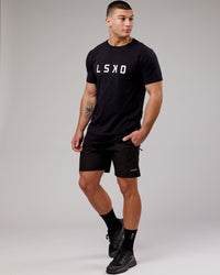 Power FLXDRY Tee - Black-White