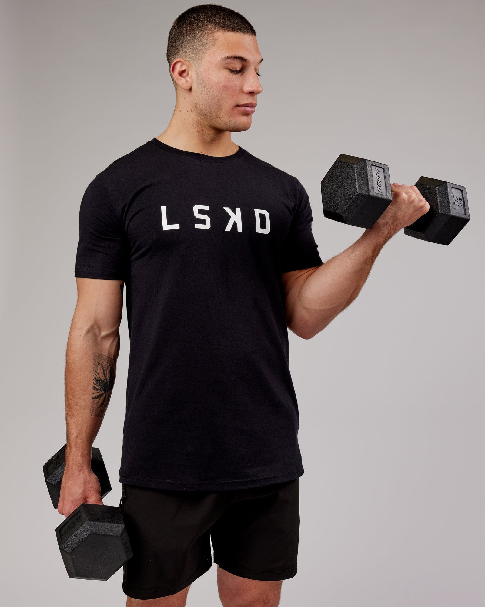 Power FLXDRY Tee - Black-White