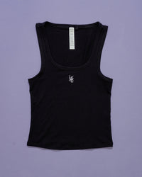 Go-To FLXCotton Scoop Neck Tank - Black-White