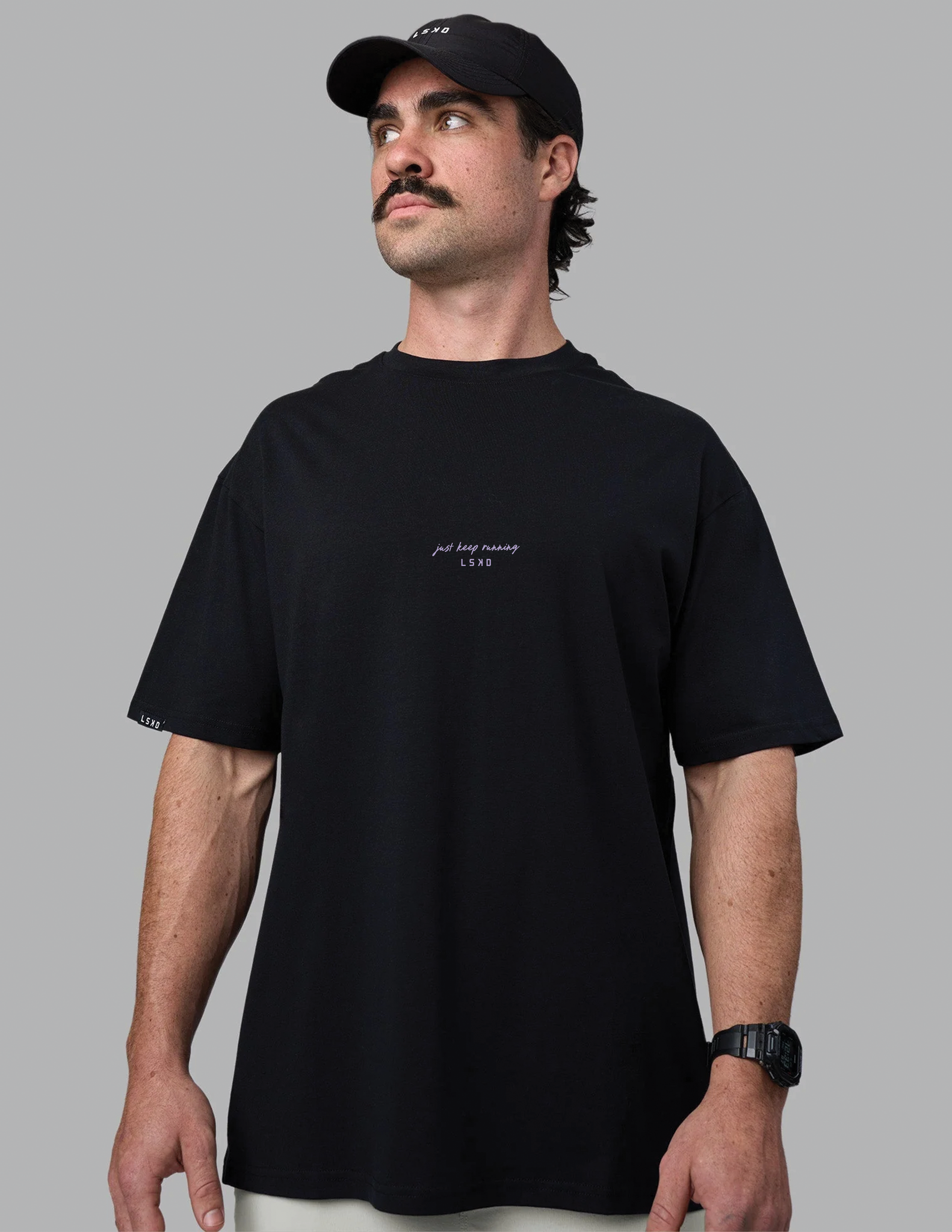 Yep! Run Club Utah FLXCotton Oversize Tee - Black