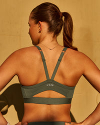 Momentum Corset Sports Bra - Pure Olive | Thumbnail Index: 1