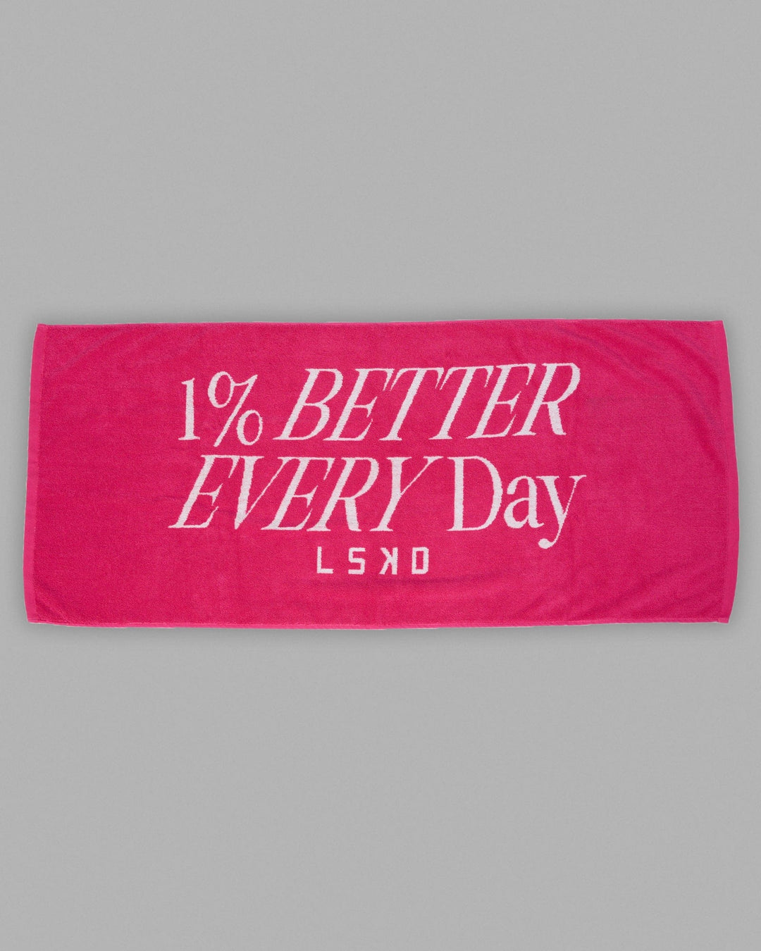 1% Better Every Day Cotton Towel 50x115cm - Magenta-White