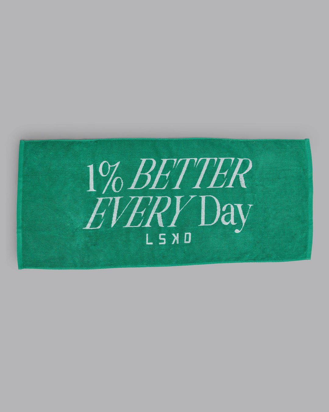 1% Better Every Day Cotton Towel 50x115cm - Mystic Green-White