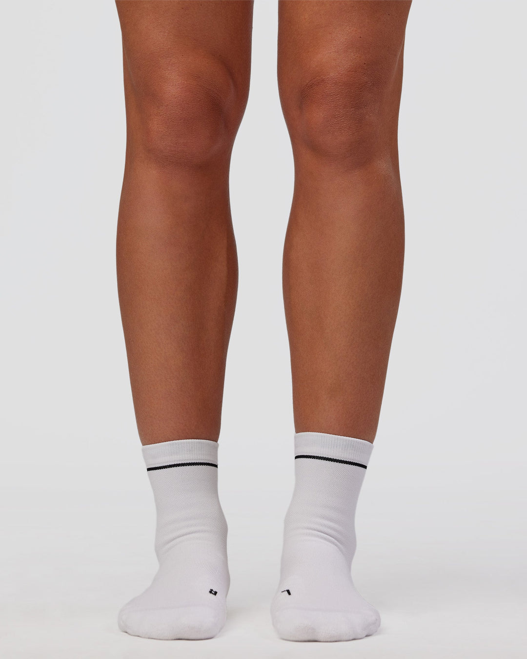 1% Better Performance Quarter Socks - White-Black - view 4