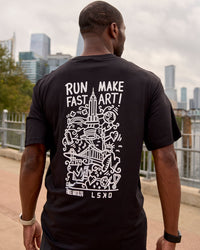 Man wearing Free-Arts-NYC-FLX-Cotton-Tee-Oversize | Thumbnail Index: 0