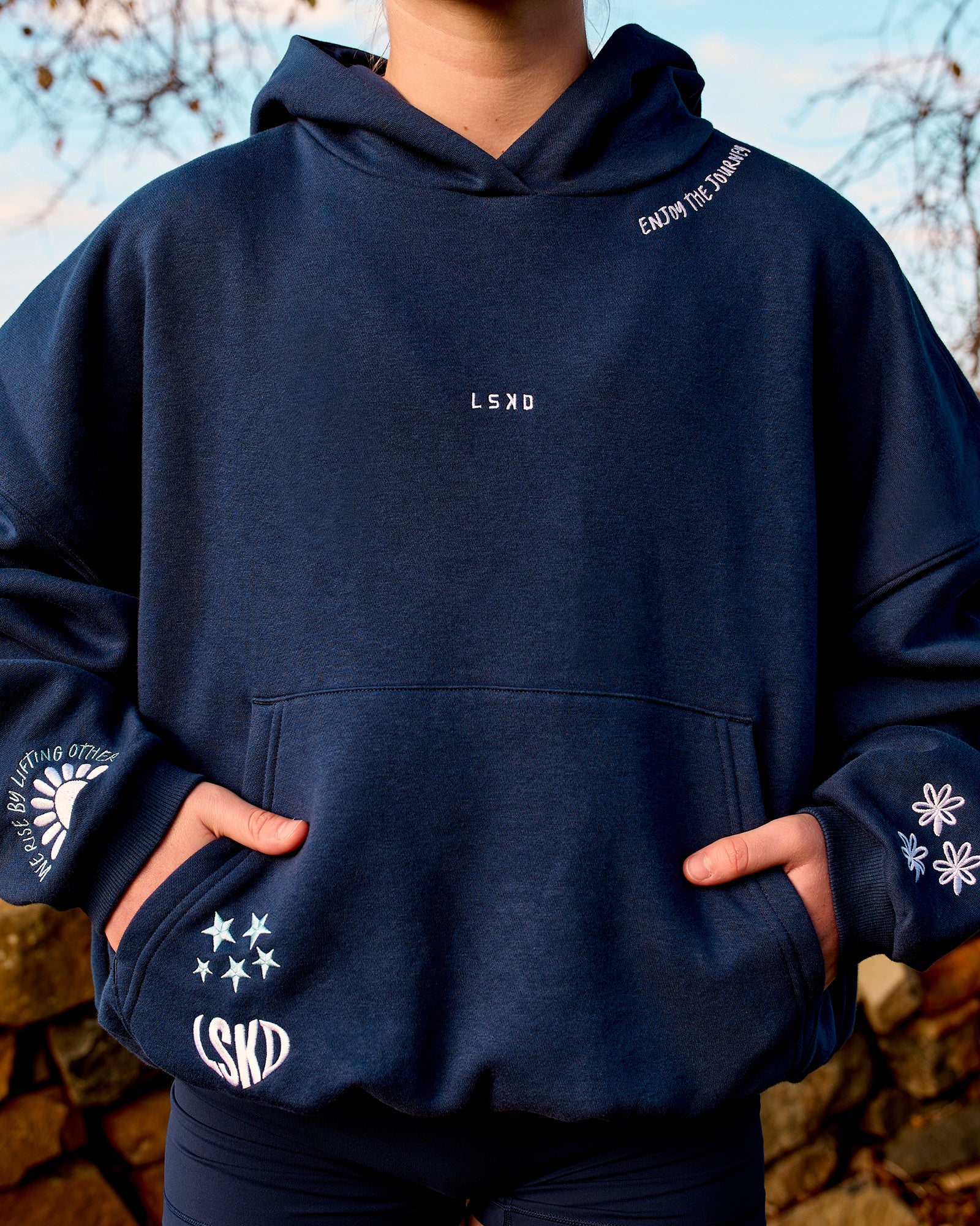 Zola Oversized Hoodie - Future Navy | LSKD – LSKD US