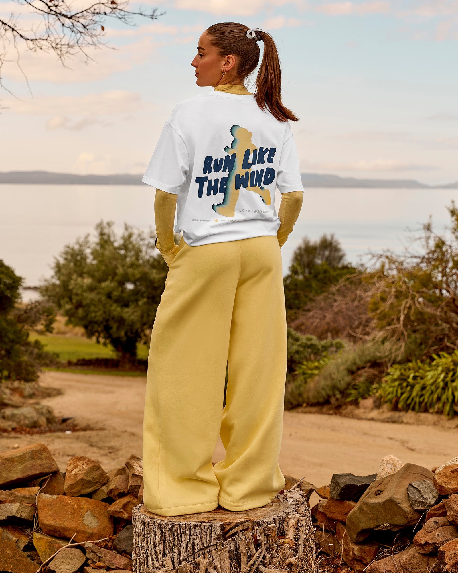 Zola Wide Leg Lounge Pant - Lemon | LSKD – LSKD US