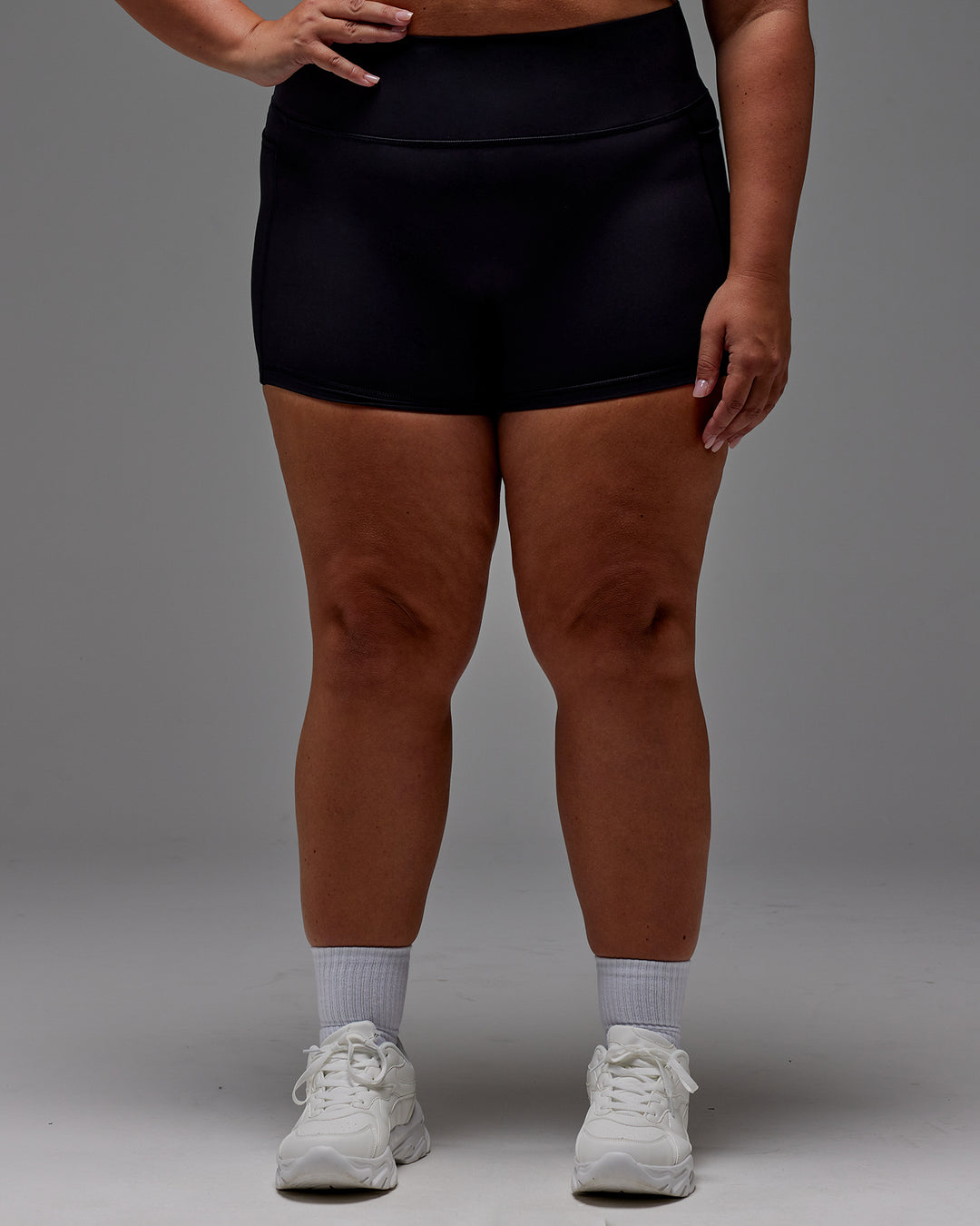 Woman wearing Fusion X-Short Tight With Pockets in Black | Size:2XL