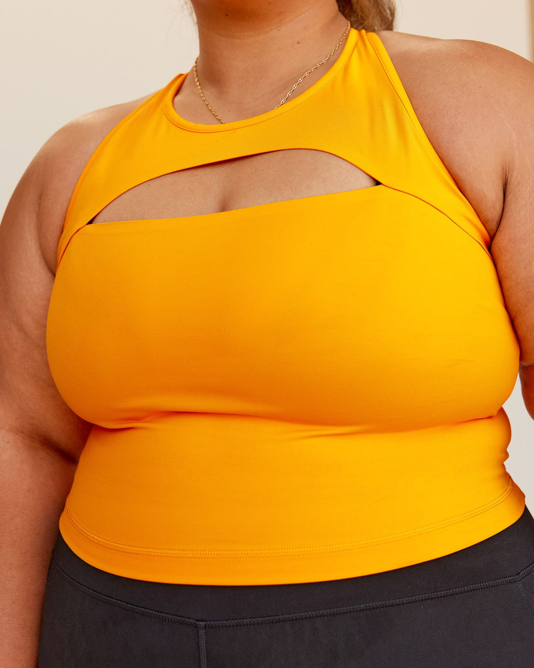 Woman wearing Be Bold Performance Tank - Zinnia | Model:Lilz | Size:3XL