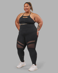 Woman wearing Be Bold Ultra High-Rise Full Length Legging - Black | Model:Lilz | Size:3XL | Thumbnail Index: 1