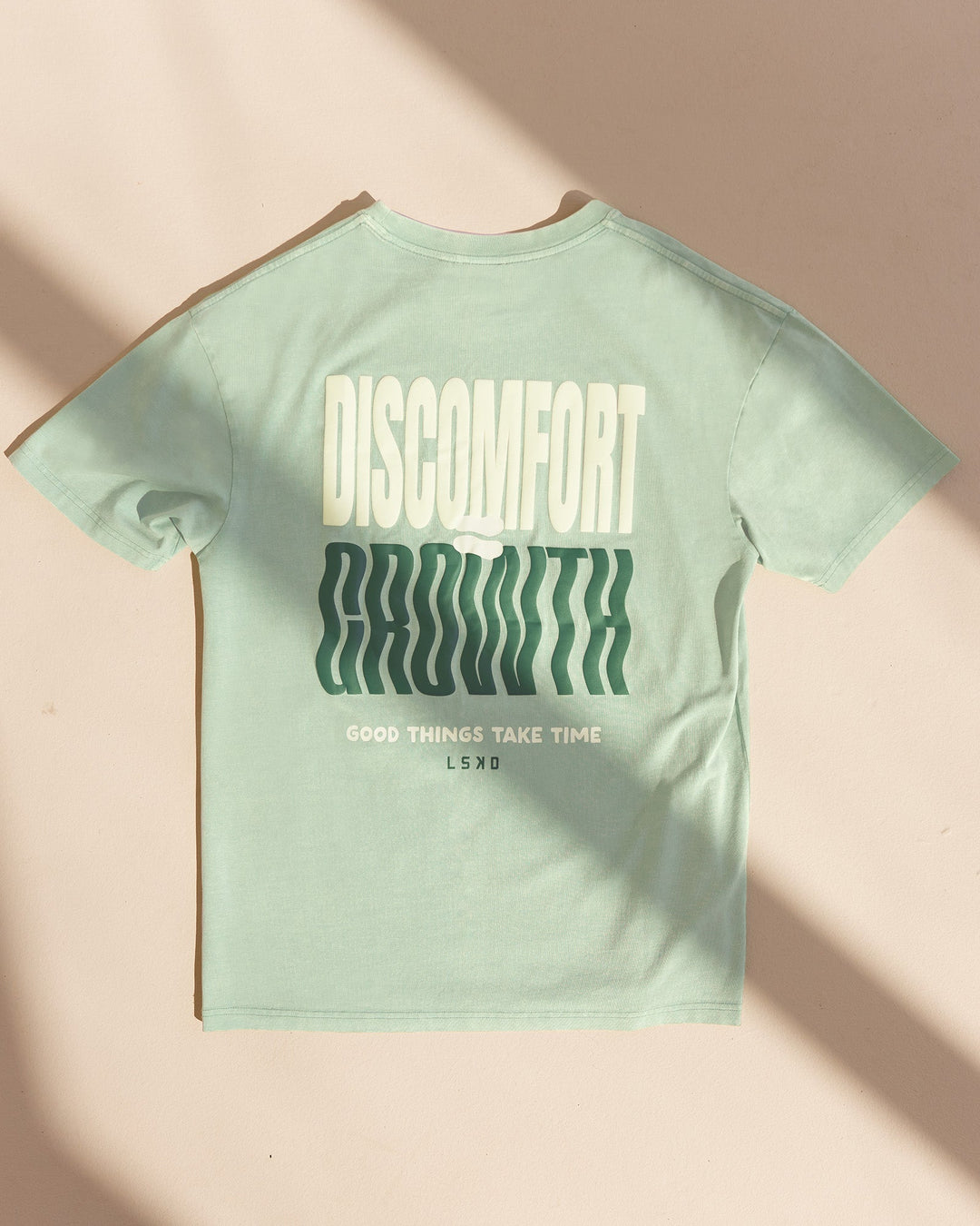 Abs Unisex Growth FLXCotton Oversized Tee - Matcha Green Washed