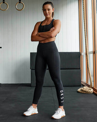 Rep Ultra High-Rise Full Length Legging Pockets - Black-White