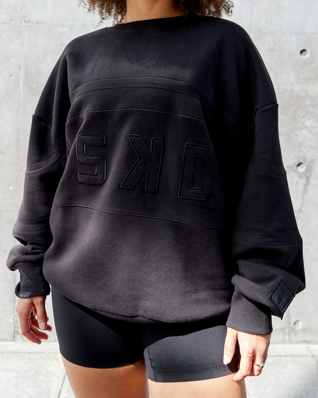 Unisex PrimeTime Sweater Oversize - Black-Black