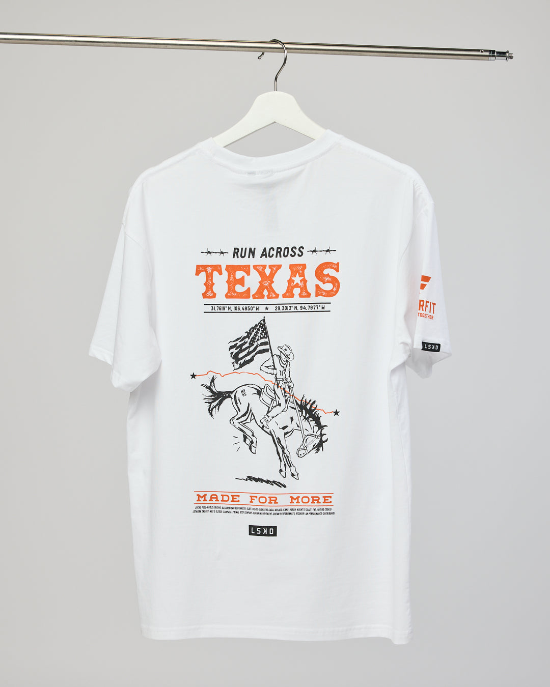 Run Across Texas FLXCotton Tee Oversize - White-Texas