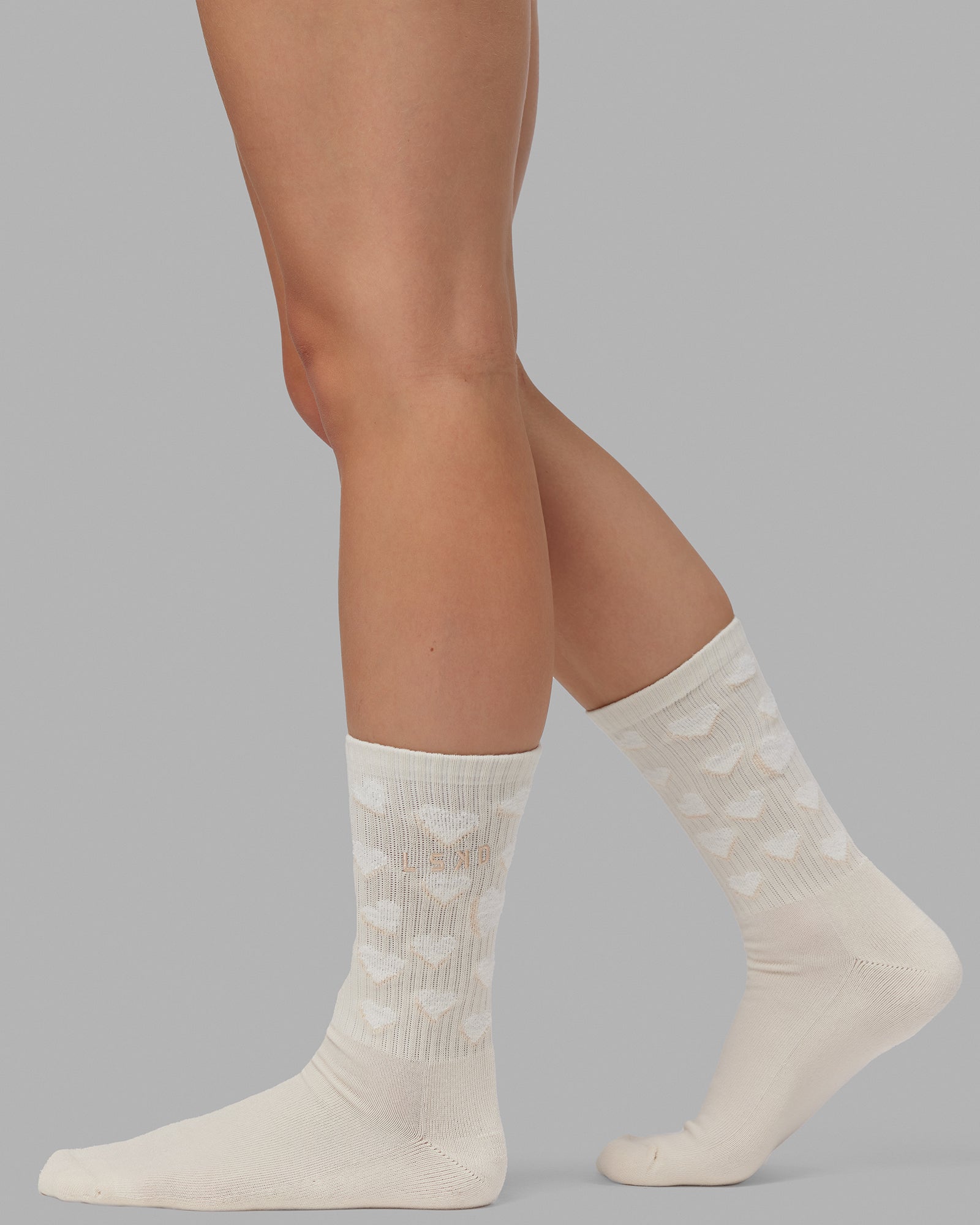 Cupid Crew Socks Off White White LSKD LSKD US