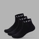 Daily 3 Pack Ankle Socks - Black