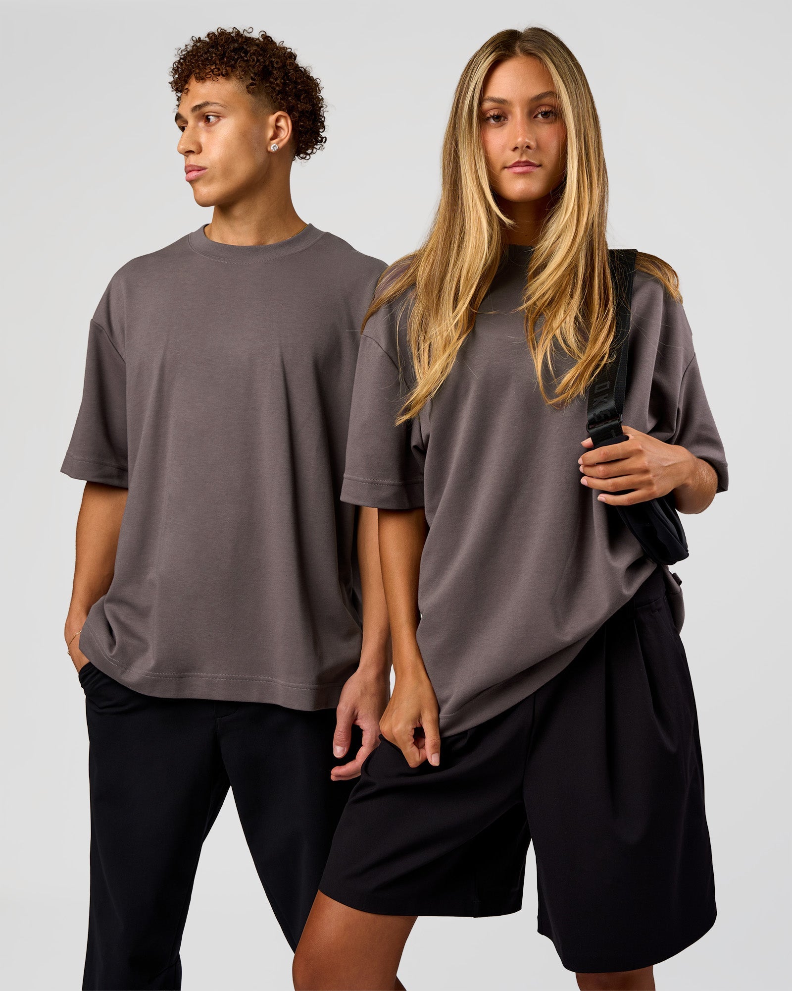 AfterDark ZeroCrease Oversized Tee - Duskstone | LSKD – LSKD US
