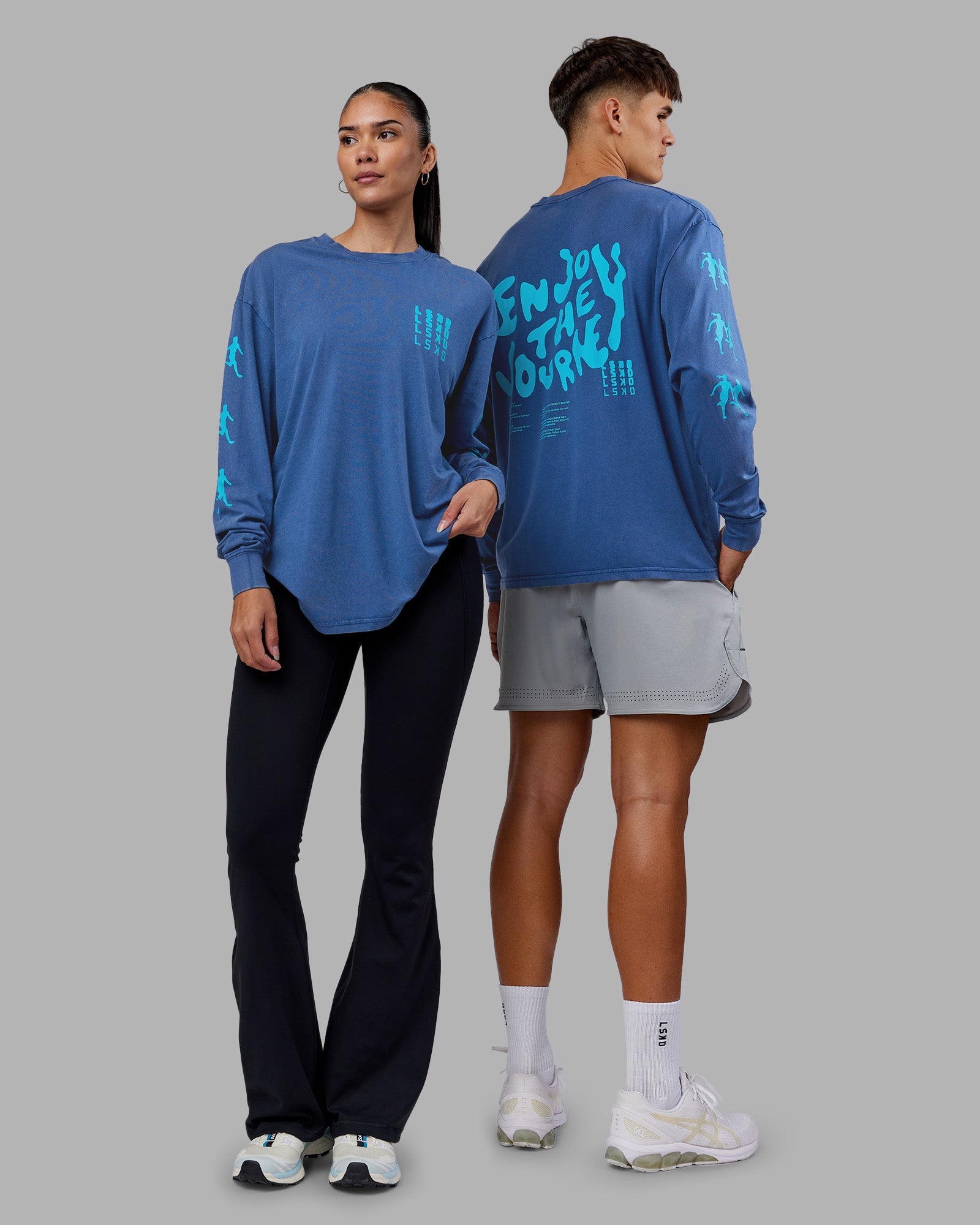 Inferno Journey FLXCotton Oversized Long Sleeve Tee - Midnight