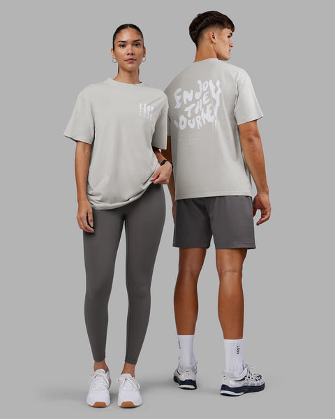 Inferno Journey FLXCotton Oversized Tee - Digital Mist Washed