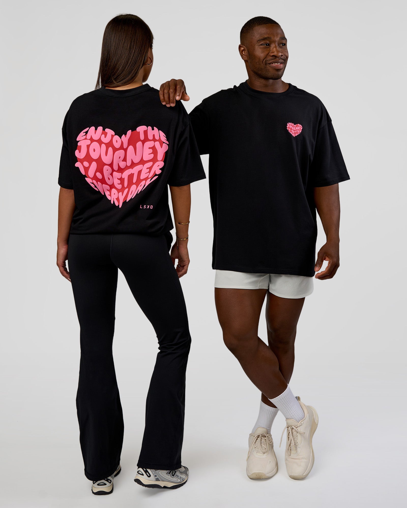 Love the Journey FLXCotton Oversized Tee - Black-Flame | LSKD