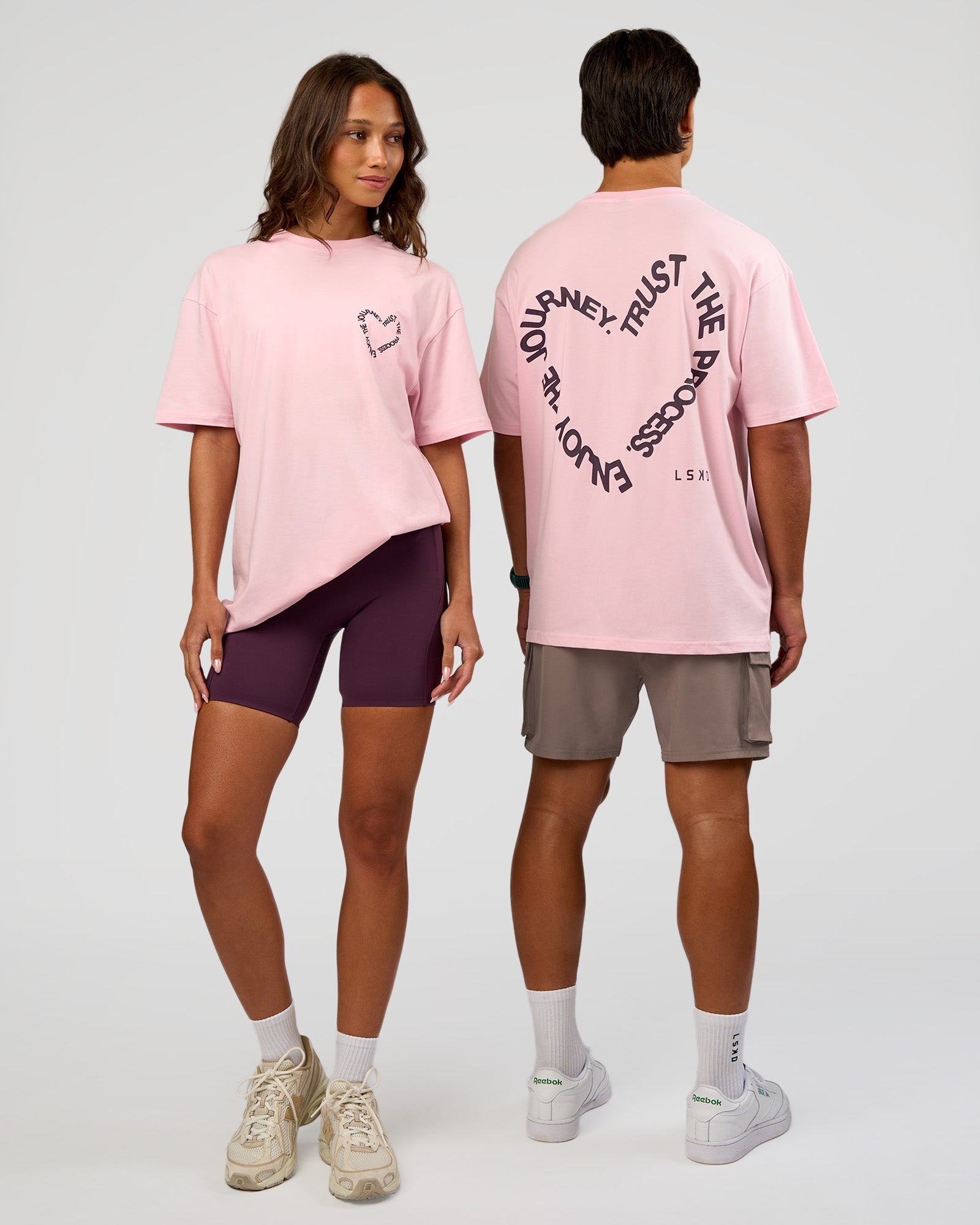 Love The Process FLXCotton Oversize Tee - Marshmallow-Midnight