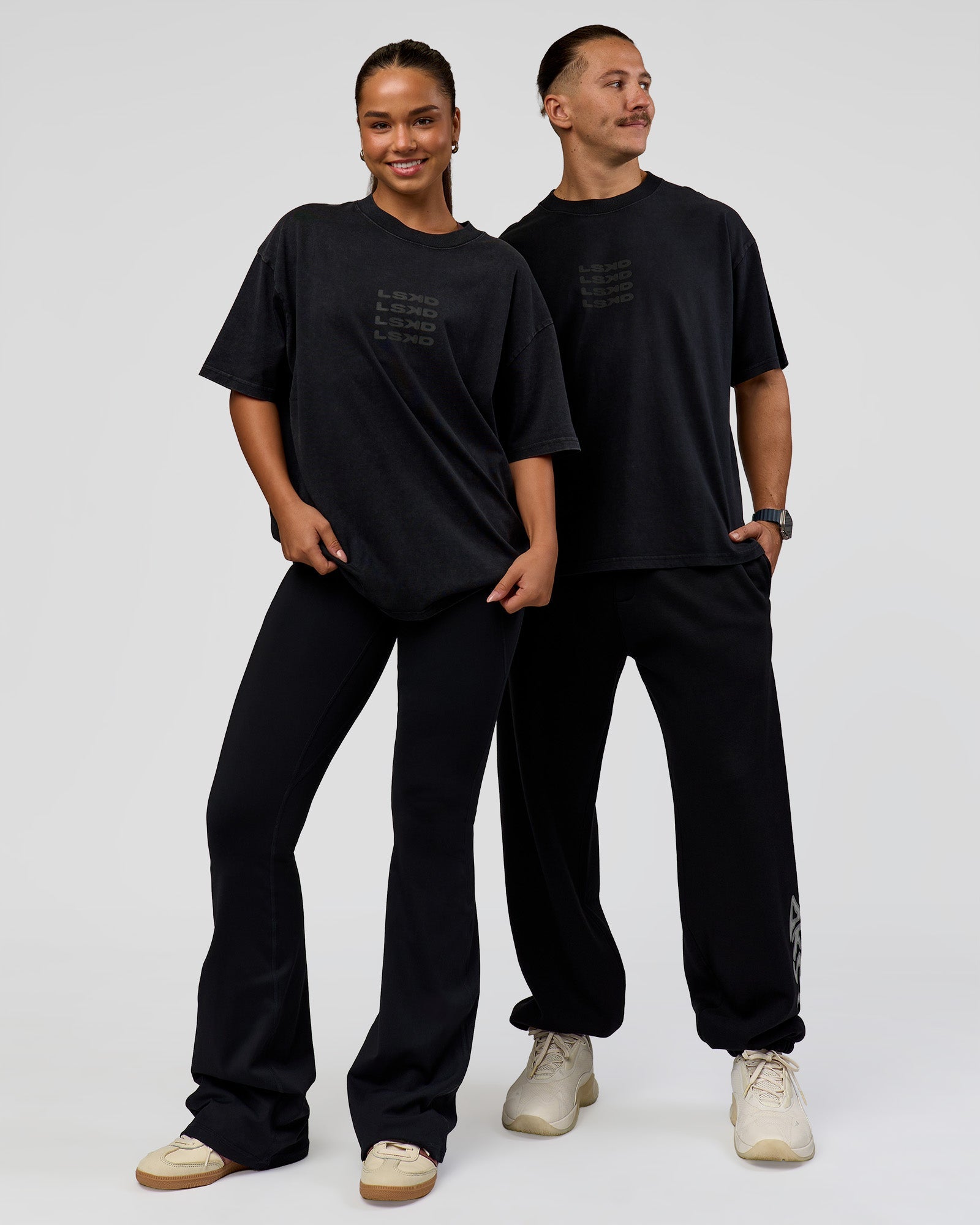 Move Fast Heavyweight Oversized Tee - Black Washed | LSKD – LSKD US