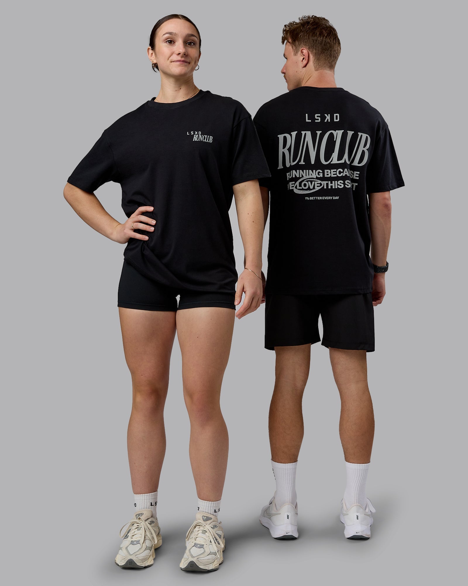 We Love This Sh*t FLXCotton Oversized Tee - Black-Reflective