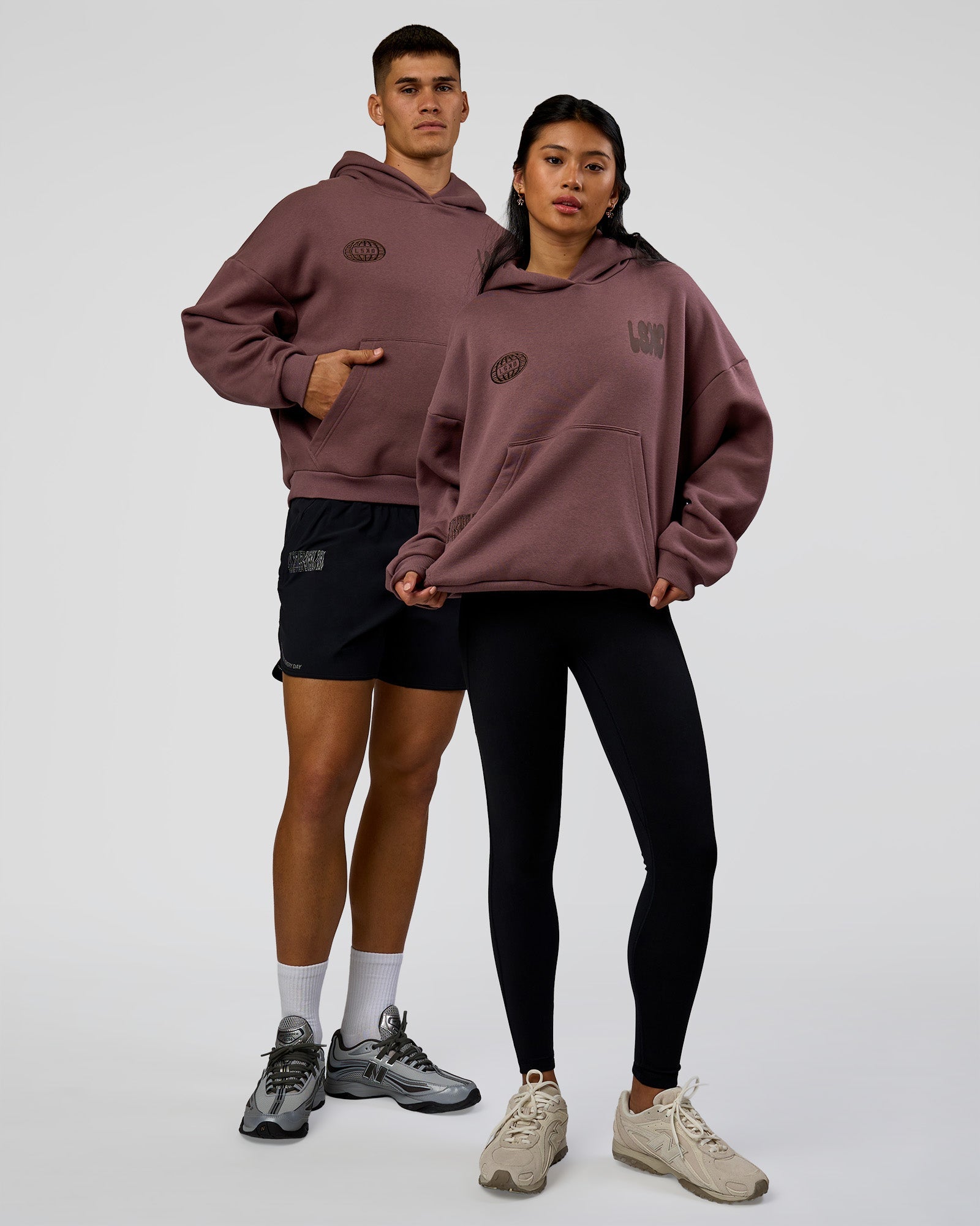 Static Grit Unisex Boxy Hoodie - Cocoa Powder-Hot Chocolate | LSKD