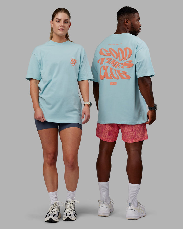 Unisex Good Times Heavyweight Tee Oversize - Columbia-Mellow Peach
