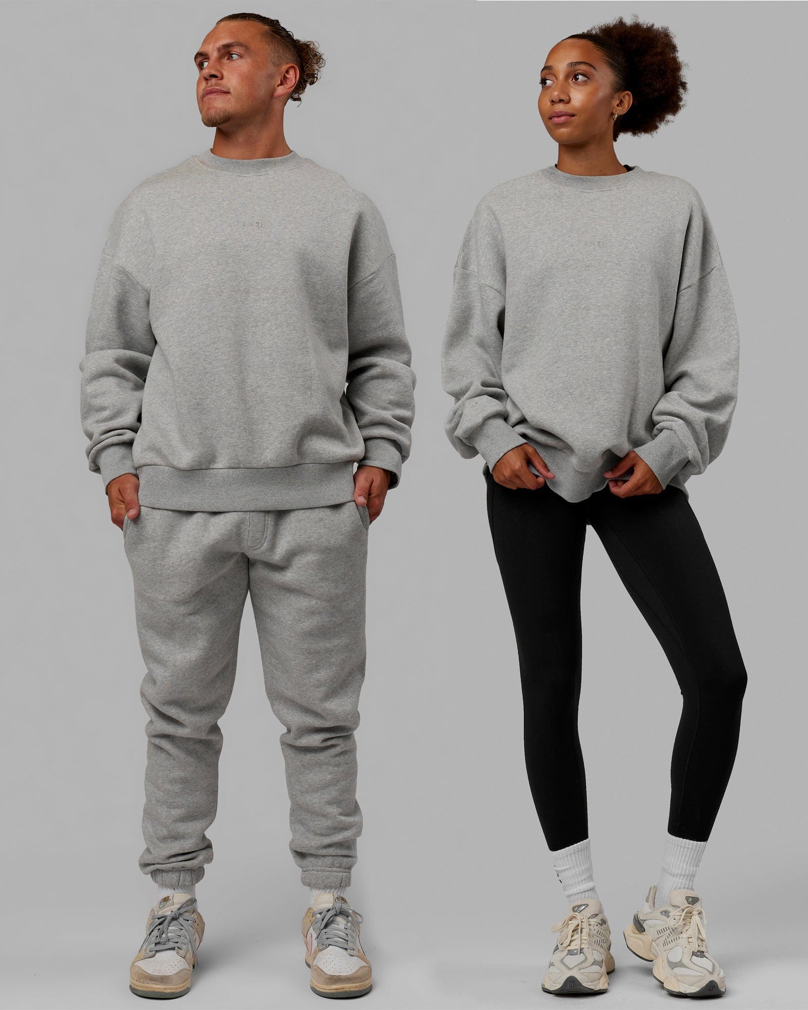 Unisex MVP Sweater Oversize Light Grey Marl